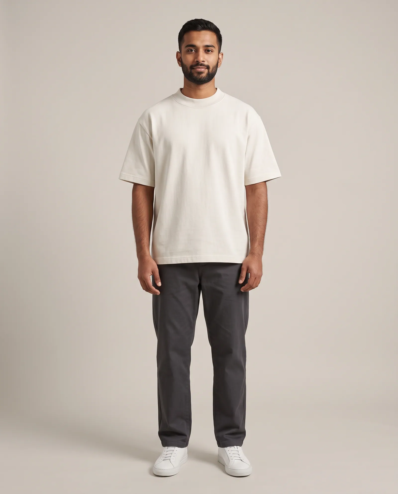 Fisher Heavy Tee in Bone